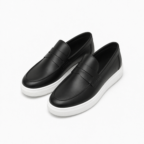 Cupsole Penny Loafers, Black