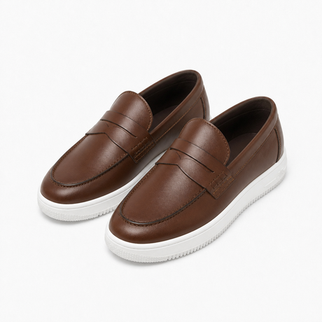 Cupsole Penny Loafers, Chestnut