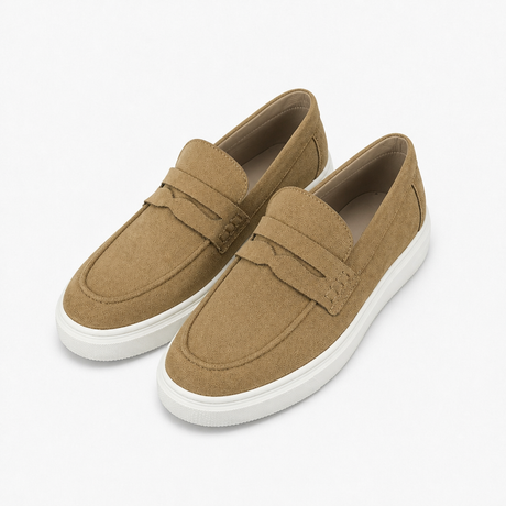 Cupsole Penny Loafers, Sand