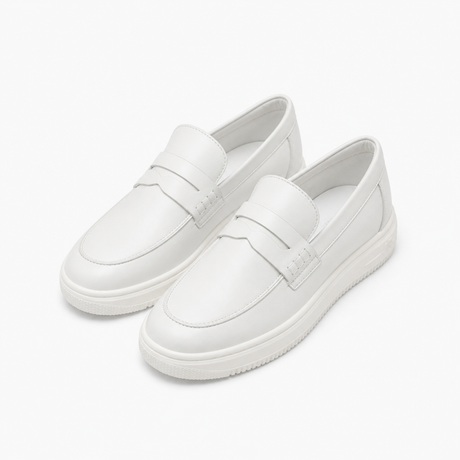 Cupsole Penny Loafers, White