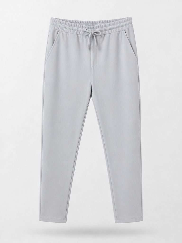 Light grey drawstring trousers