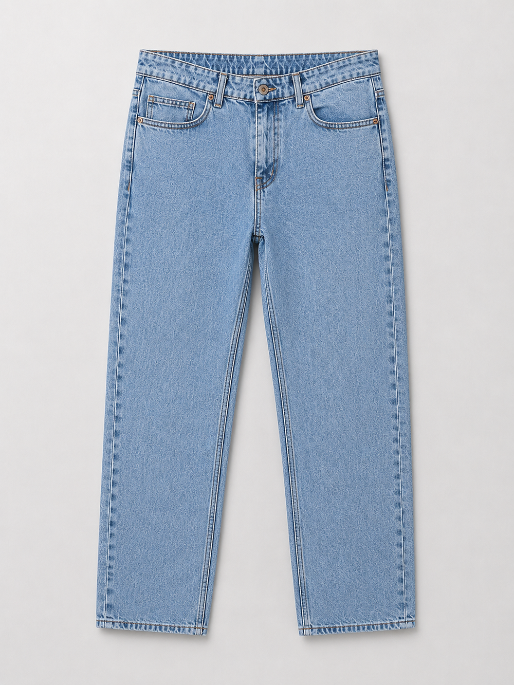 Light wash straight leg jeans